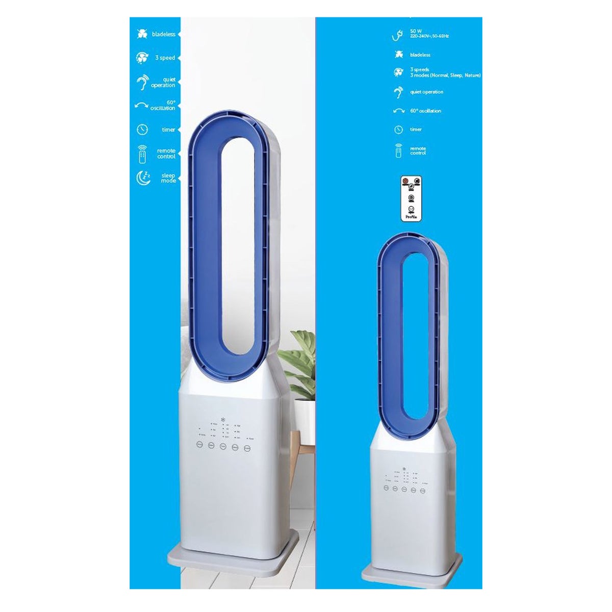 Ventilator bladeless Profile Ventilator bladeless Profile