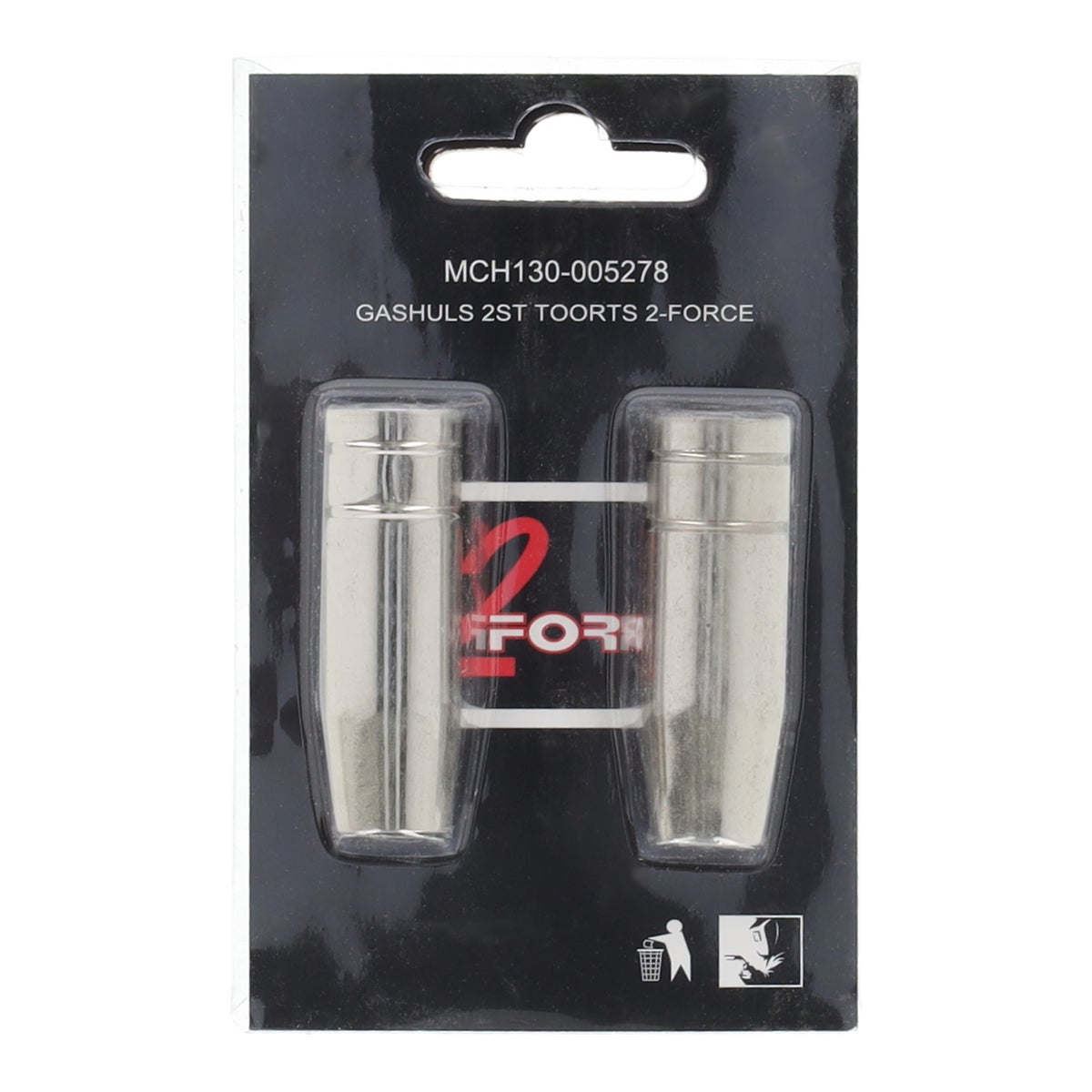 Gashuls 2 stuks toorts 2-force Gashuls 2 stuks toorts 2-force