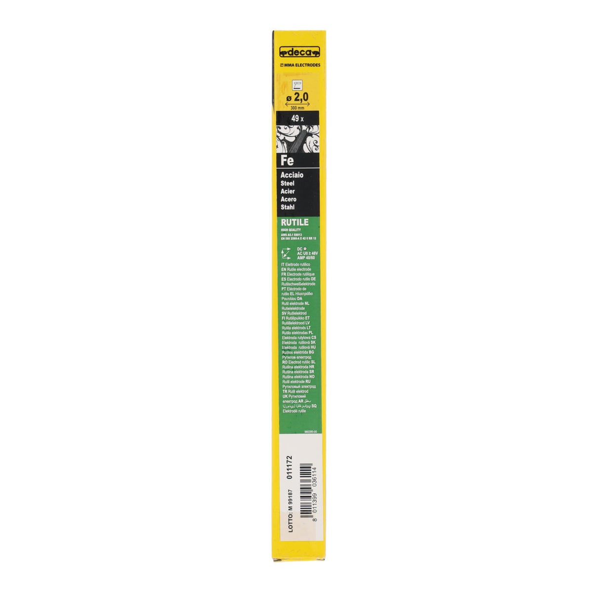 Laselektrode Ø2,0 x 300 mm 49 stuks Deca Laselektrode Ø2,0 x 300 mm 49 stuks Deca