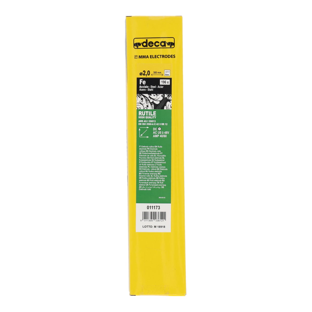 Laselektrode Ø2,0 x 300 mm 196 stuks Deca Laselektrode Ø2,0 x 300 mm 196 stuks Deca