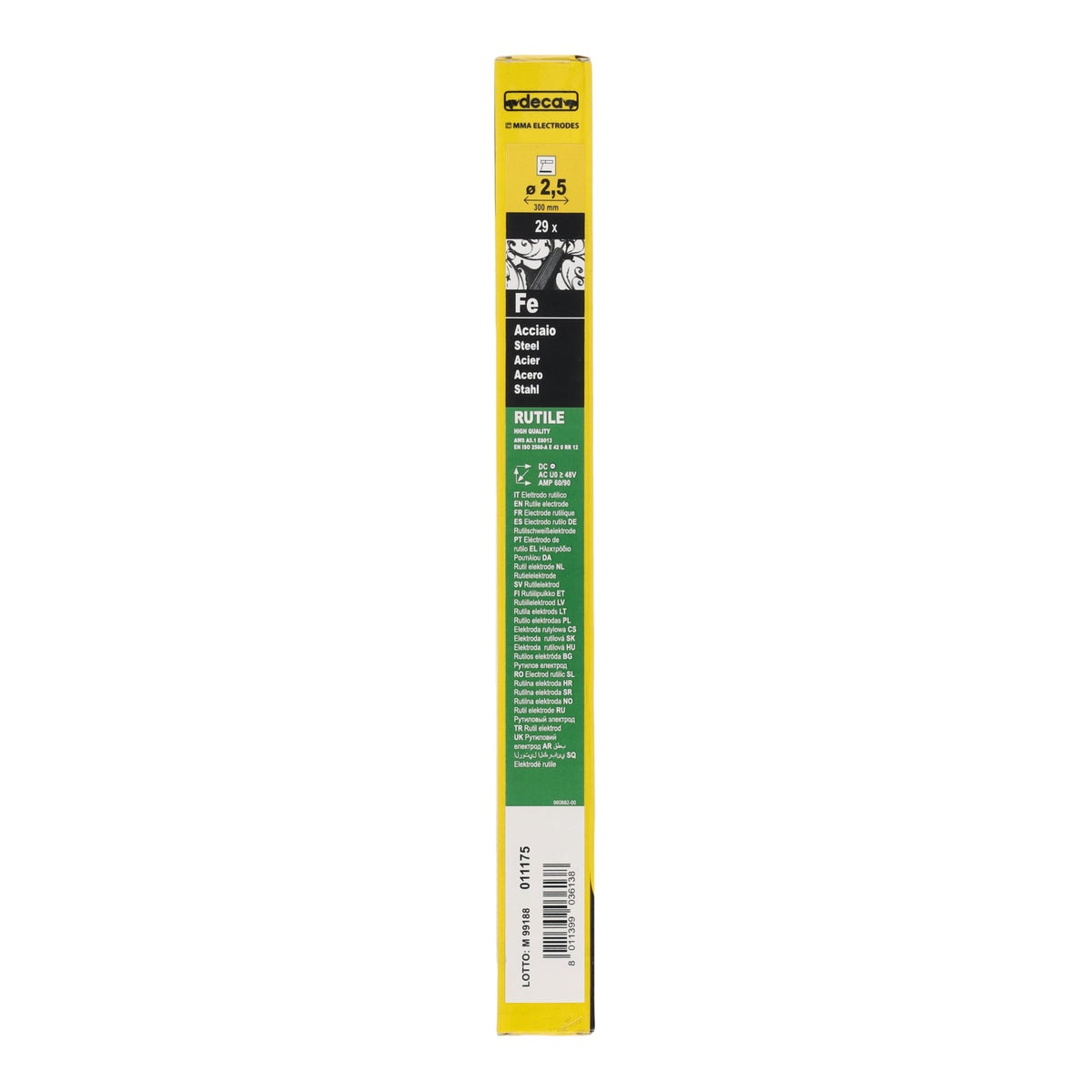 Laselektrode Ø2,5 x 300 mm 29 stuks Deca Laselektrode Ø2,5 x 300 mm 29 stuks Deca
