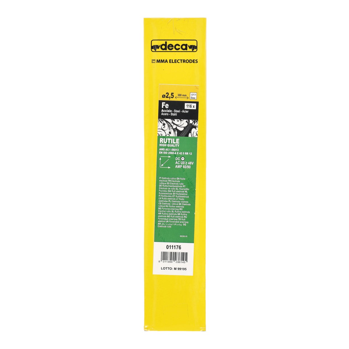 Laselektrode Ø2,5 x 300 mm 116 stuks Deca Laselektrode Ø2,5 x 300 mm 116 stuks Deca