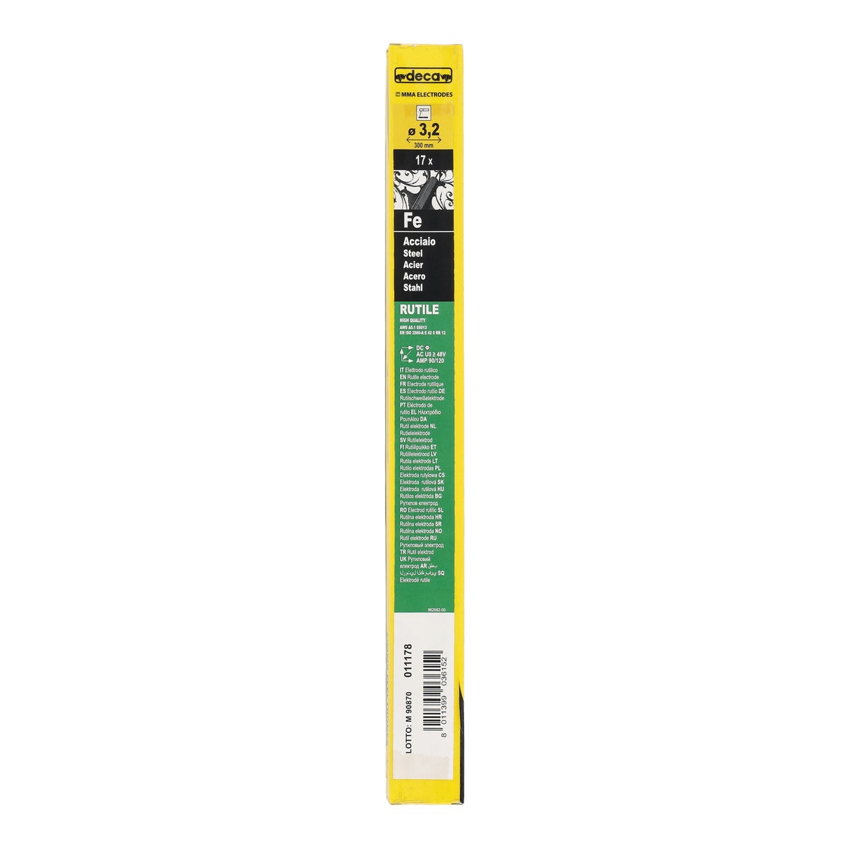 Laselektrode Ø3,2 x 300 mm 17 stuks Deca Laselektrode Ø3,2 x 300 mm 17 stuks Deca
