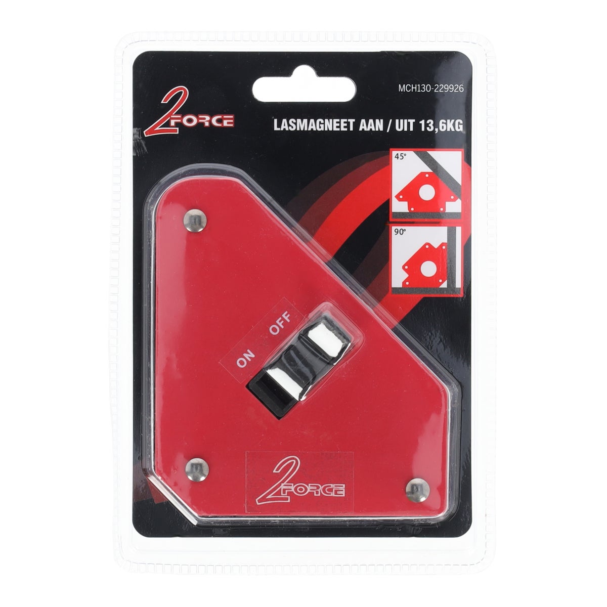 Lasmagneet aan/uit 13,6 kg 2-force Lasmagneet aan/uit 13,6 kg 2-force