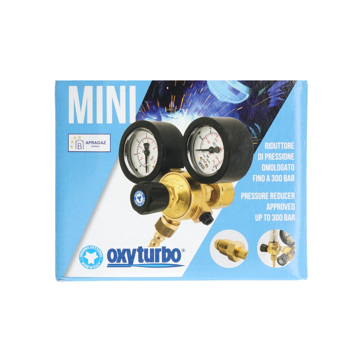 Reduceerventiel MINI Argon/CO2 Oxyturbo Reduceerventiel MINI Argon/CO2 Oxyturbo