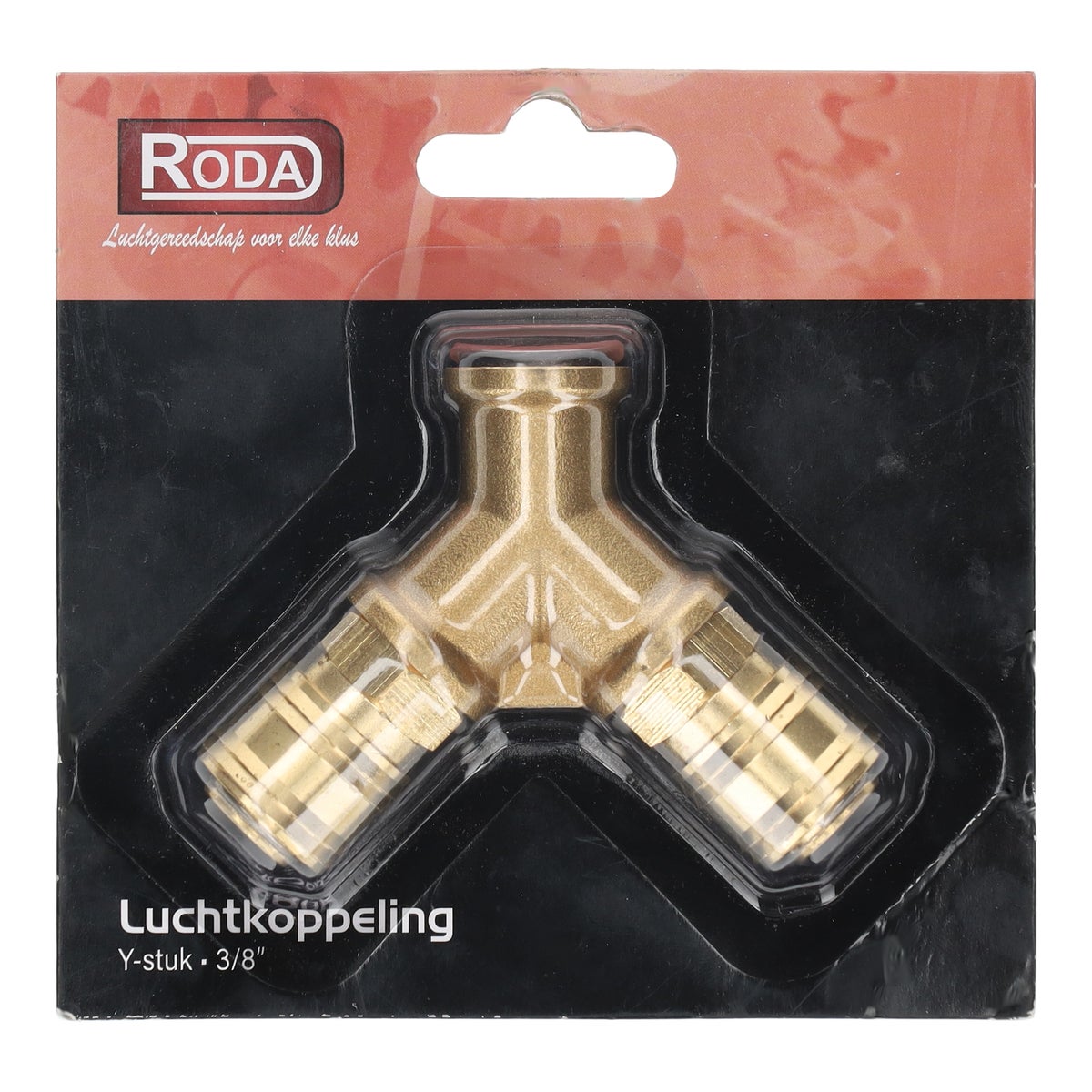 Luchtkopping Y-stuk 3/8" Roda Luchtkopping Y-stuk 3/8" Roda