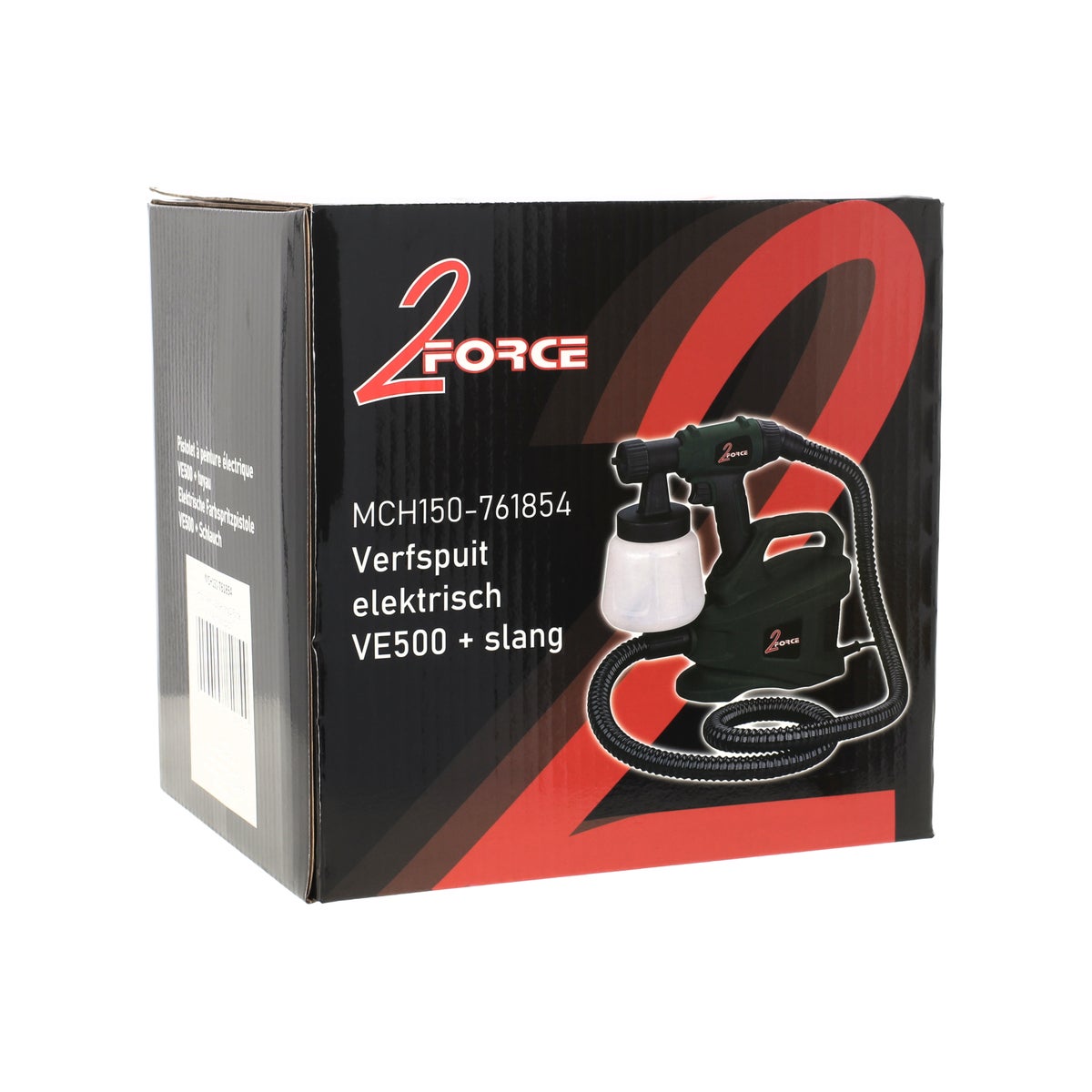 Verfspuit elektrisch VE500 met slang 2-Force Verfspuit elektrisch VE500 met slang 2-Force