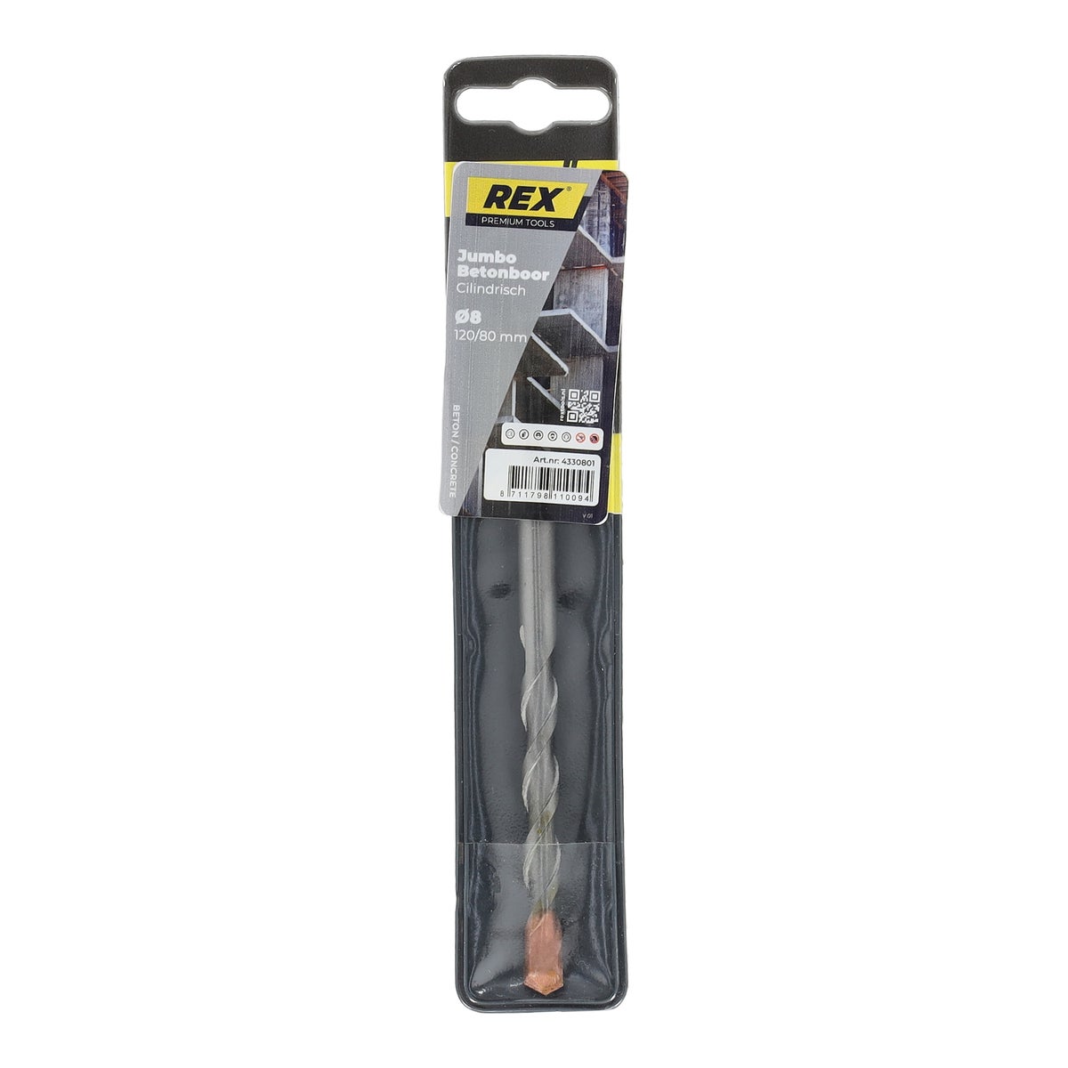 Betonboor Jumbo 8 mm Rex Betonboor Jumbo 8 mm Rex