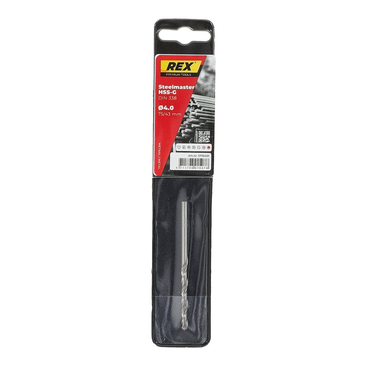 Metaalboor steelmaster-HSS 4.0 mm Rex Metaalboor steelmaster-HSS 4.0 mm Rex
