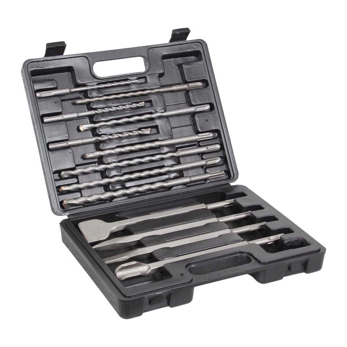 SDS boren en beitelset 13-delig met koffer SDS boren en beitelset 13-delig met koffer