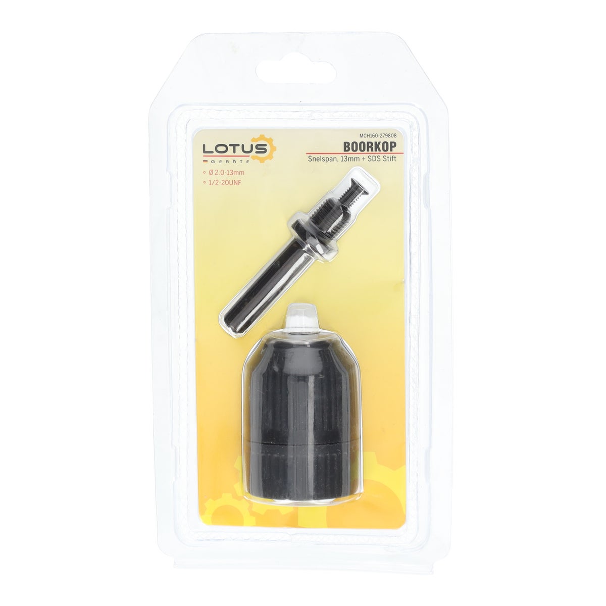 Snelspan boorkop 13 mm met SDS stift Snelspan boorkop 13 mm met SDS stift