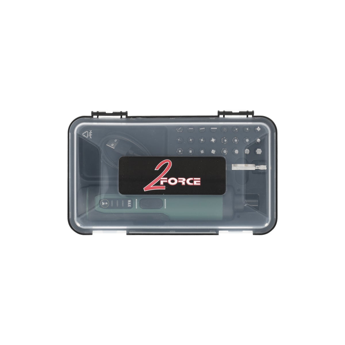 Accuschroevendraaier AS-4 3,6V +set bitjes 2-Force Accuschroevendraaier AS-4 3,6V +set bitjes 2-Force