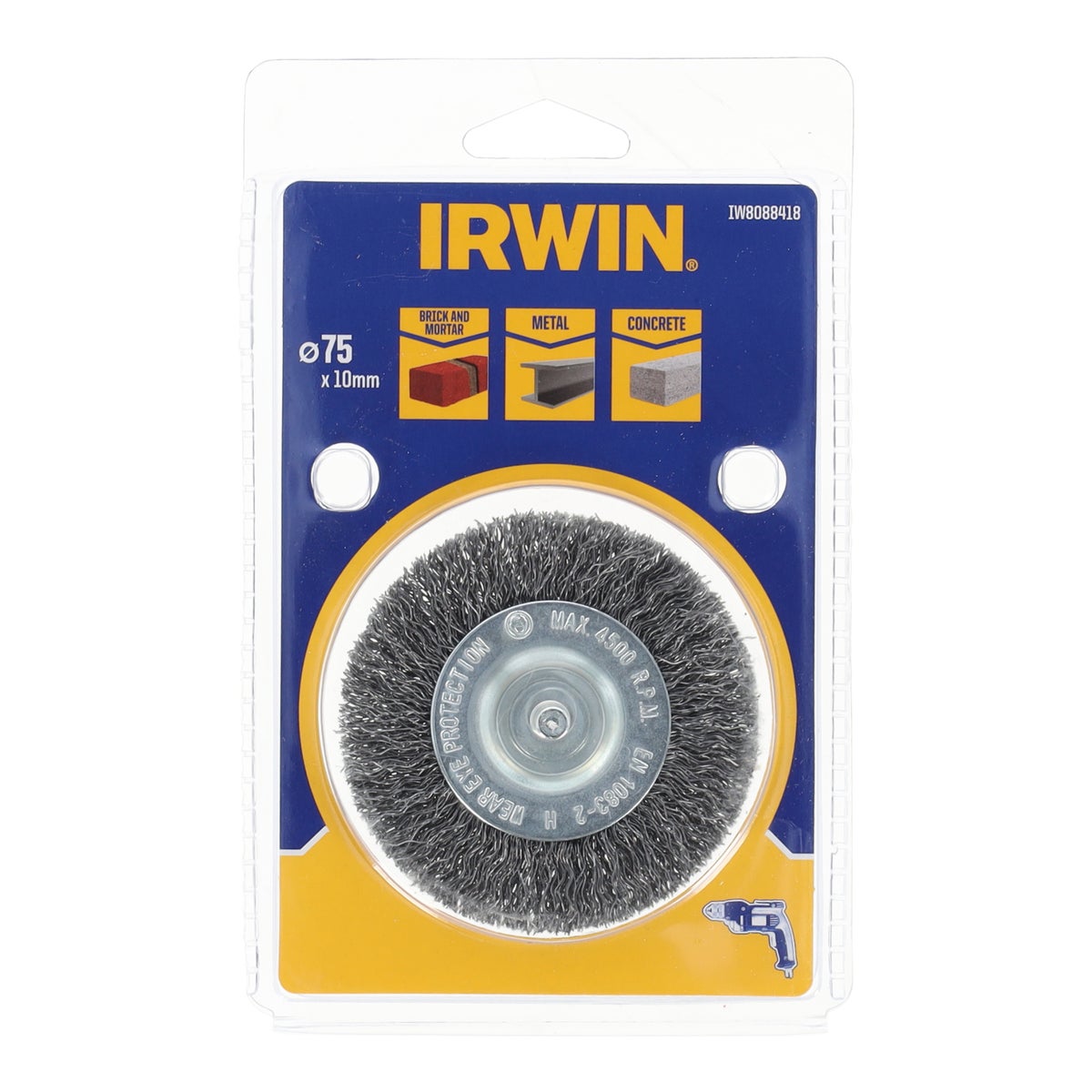 Staaldraadborstel 75x10mm Irwin Staaldraadborstel 75x10mm Irwin