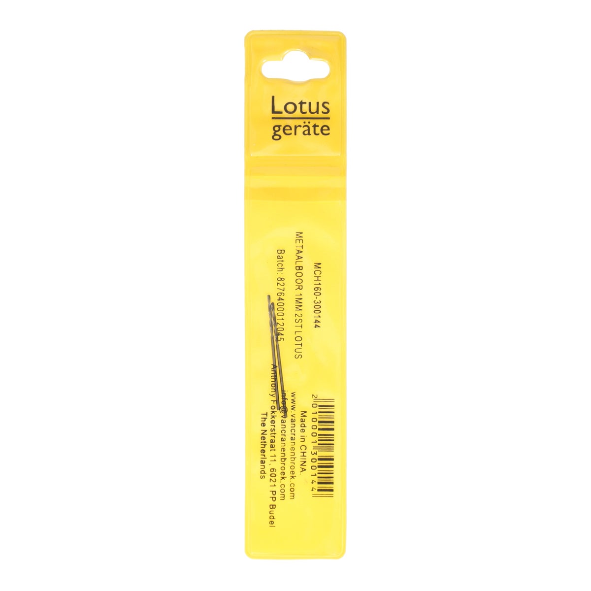 Metaalboor 1 mm 2 stuks Lotus Metaalboor 1 mm 2 stuks Lotus