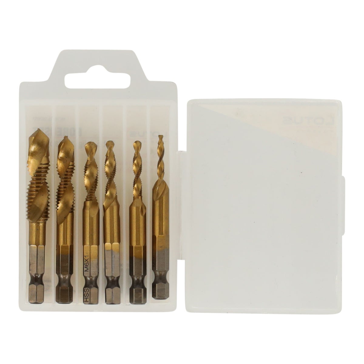 Borenset zelftappend titanium 6-delig Lotus Borenset zelftappend titanium 6-delig Lotus