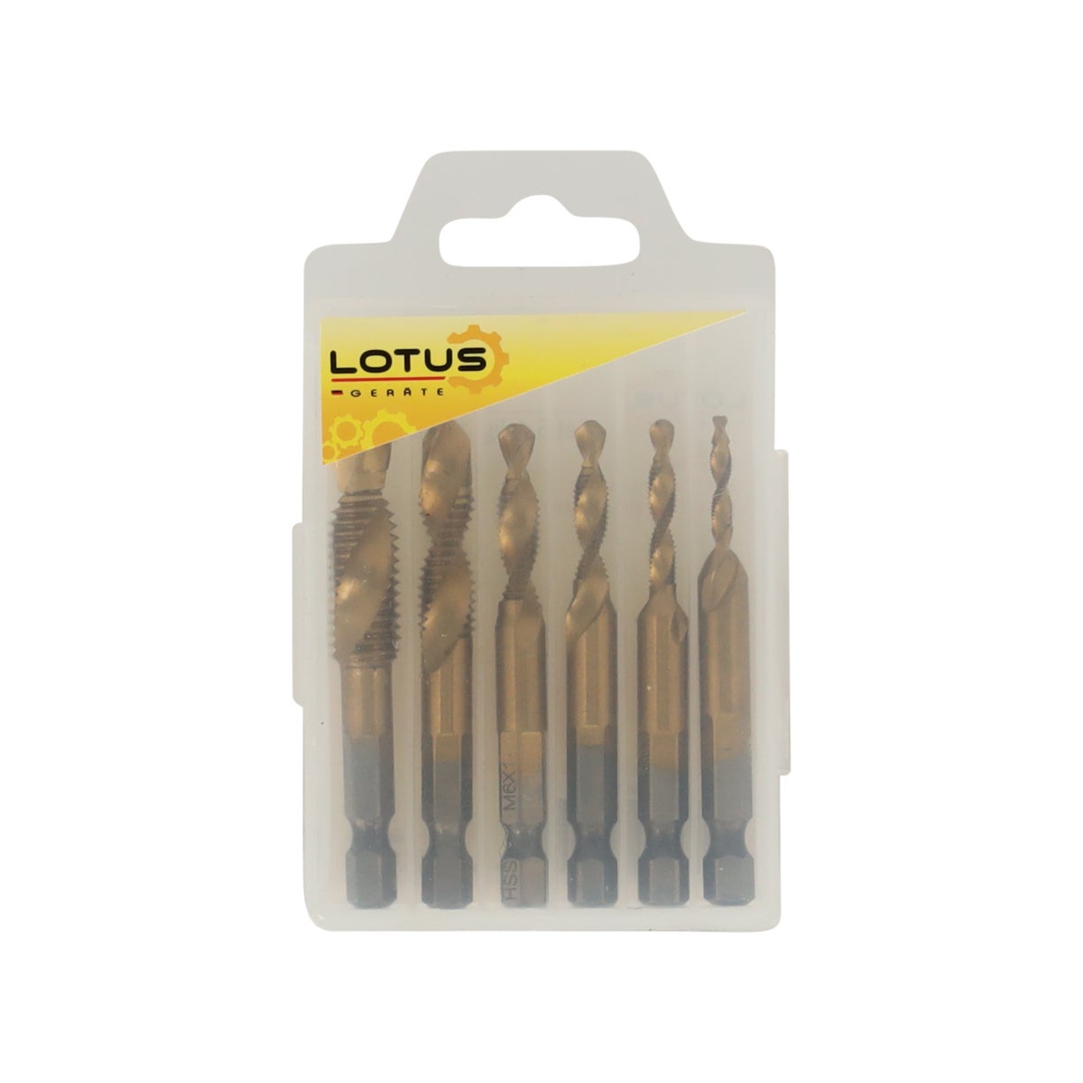Borenset zelftappend titanium 6-delig Lotus Borenset zelftappend titanium 6-delig Lotus