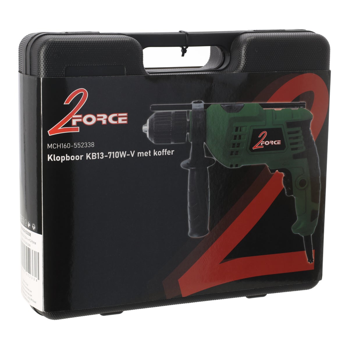 Klopboor 13 mm met koffer 710 W-V 2-Force Klopboor 13 mm met koffer 710 W-V 2-Force