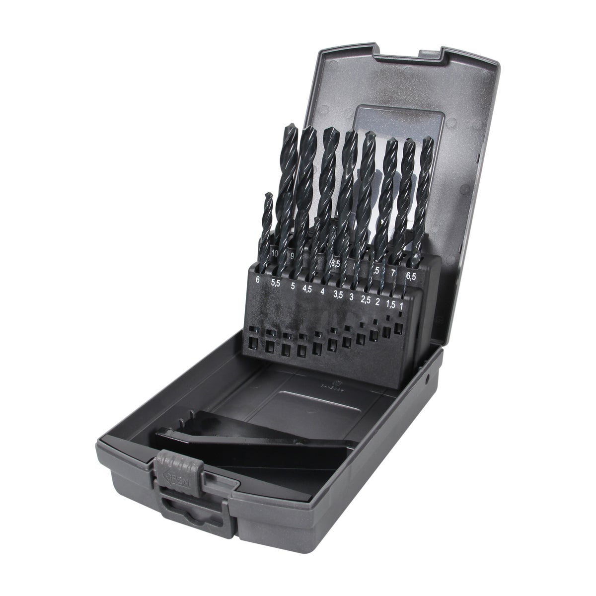 Metaalboorset steel HSS 19dlg Rex Metaalboorset steel HSS 19dlg Rex