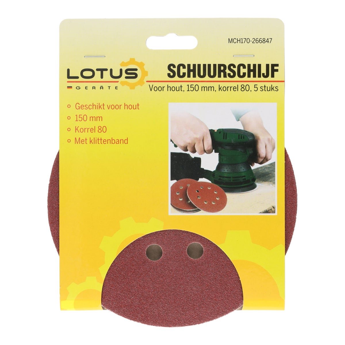 Schuurstr hout 150 mm K80 5 stuks Schuurstr hout 150 mm K80 5 stuks