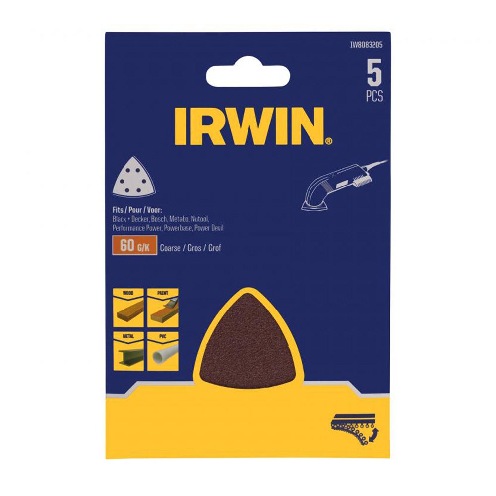 Schuurstrook delta K60 5 stuks Irwin Schuurstrook delta K60 5 stuks Irwin