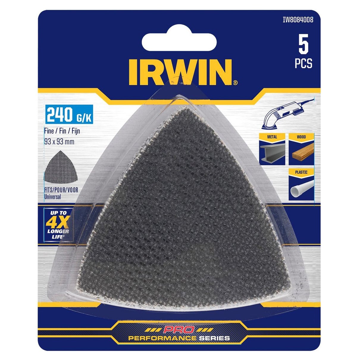 Schuurgaas delta K240 5 stuks Irwin Schuurgaas delta K240 5 stuks Irwin