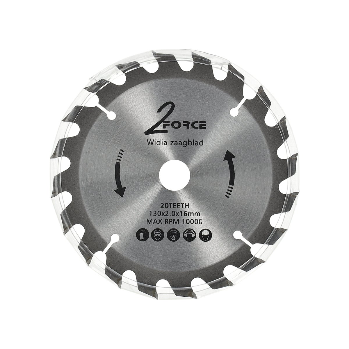 Zaagblad Ø130 mm 16as 20T 2-force Zaagblad Ø130 mm 16as 20T 2-force