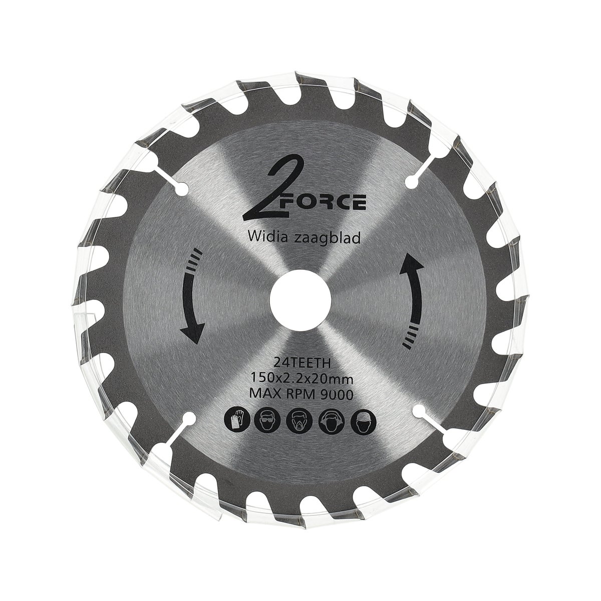 Zaagblad Ø150 mm 20as 24T 2-force Zaagblad Ø150 mm 20as 24T 2-force