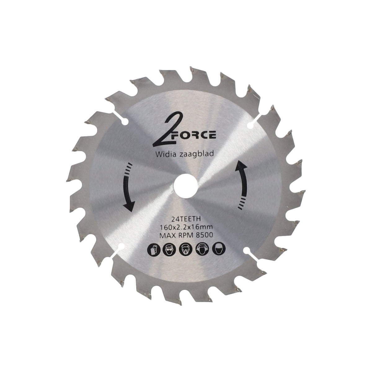 Zaagblad Ø160 mm 16as 24T 2-Force Zaagblad Ø160 mm 16as 24T 2-Force