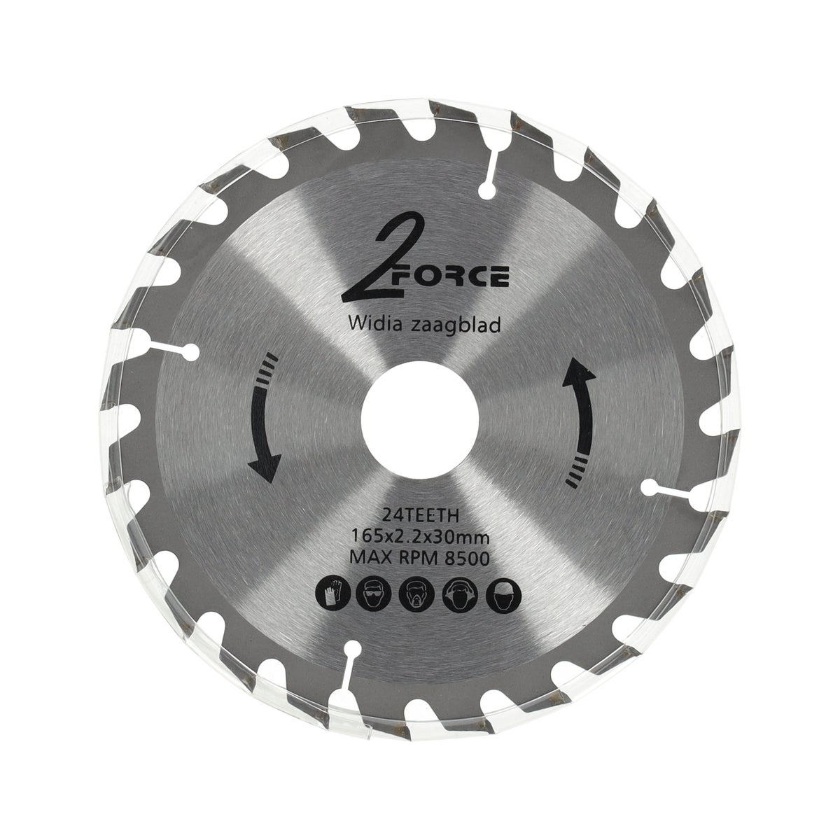Zaagblad Ø165 mm 30as 24T 2-force Zaagblad Ø165 mm 30as 24T 2-force