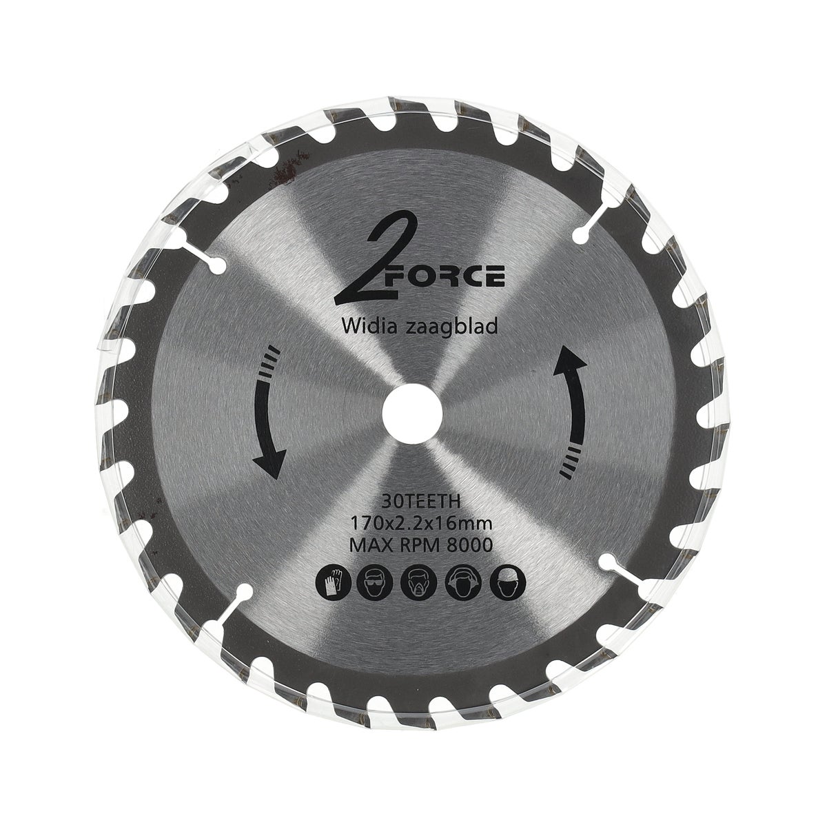 Zaagblad Ø170 mm 16as 30T 2-force Zaagblad Ø170 mm 16as 30T 2-force
