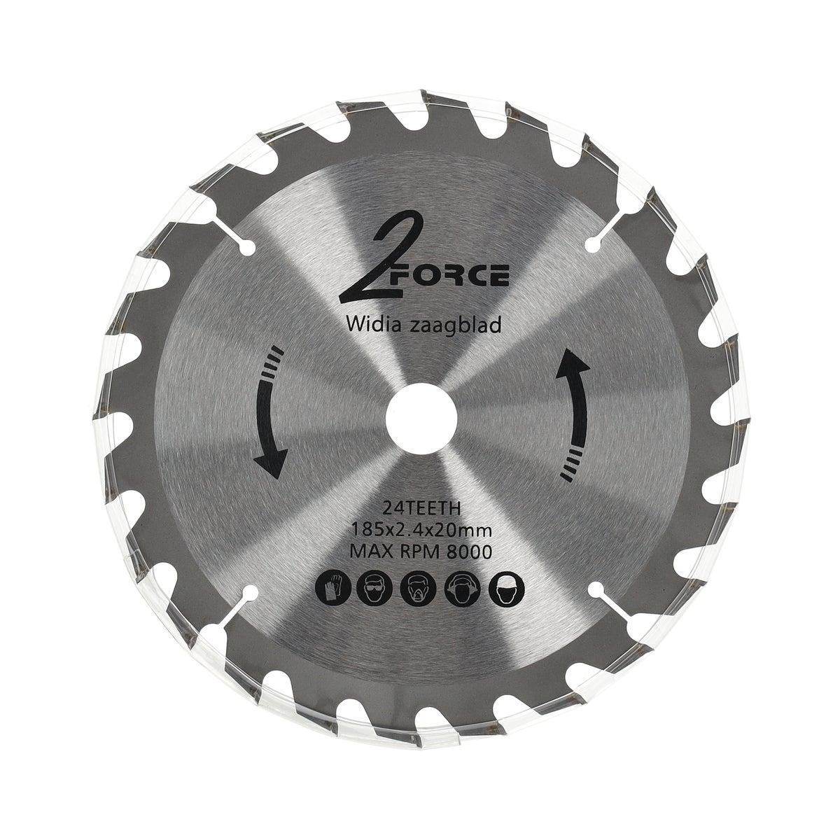 Zaagblad Ø185 mm 20as 24T 2-force Zaagblad Ø185 mm 20as 24T 2-force