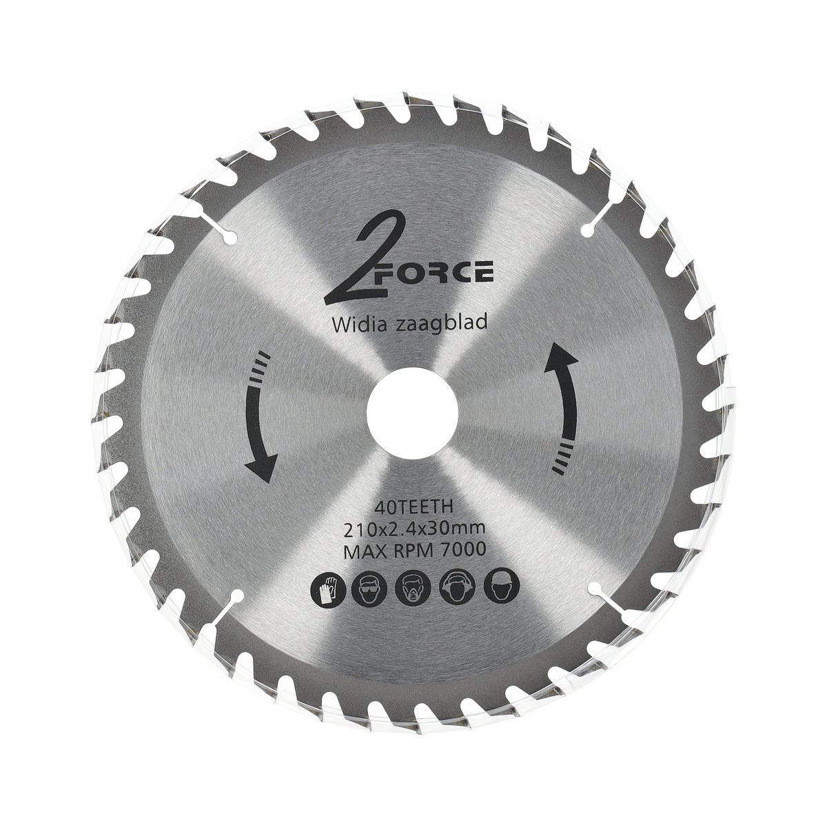 Zaagblad Ø210 mm 30as 40T 2-force Zaagblad Ø210 mm 30as 40T 2-force