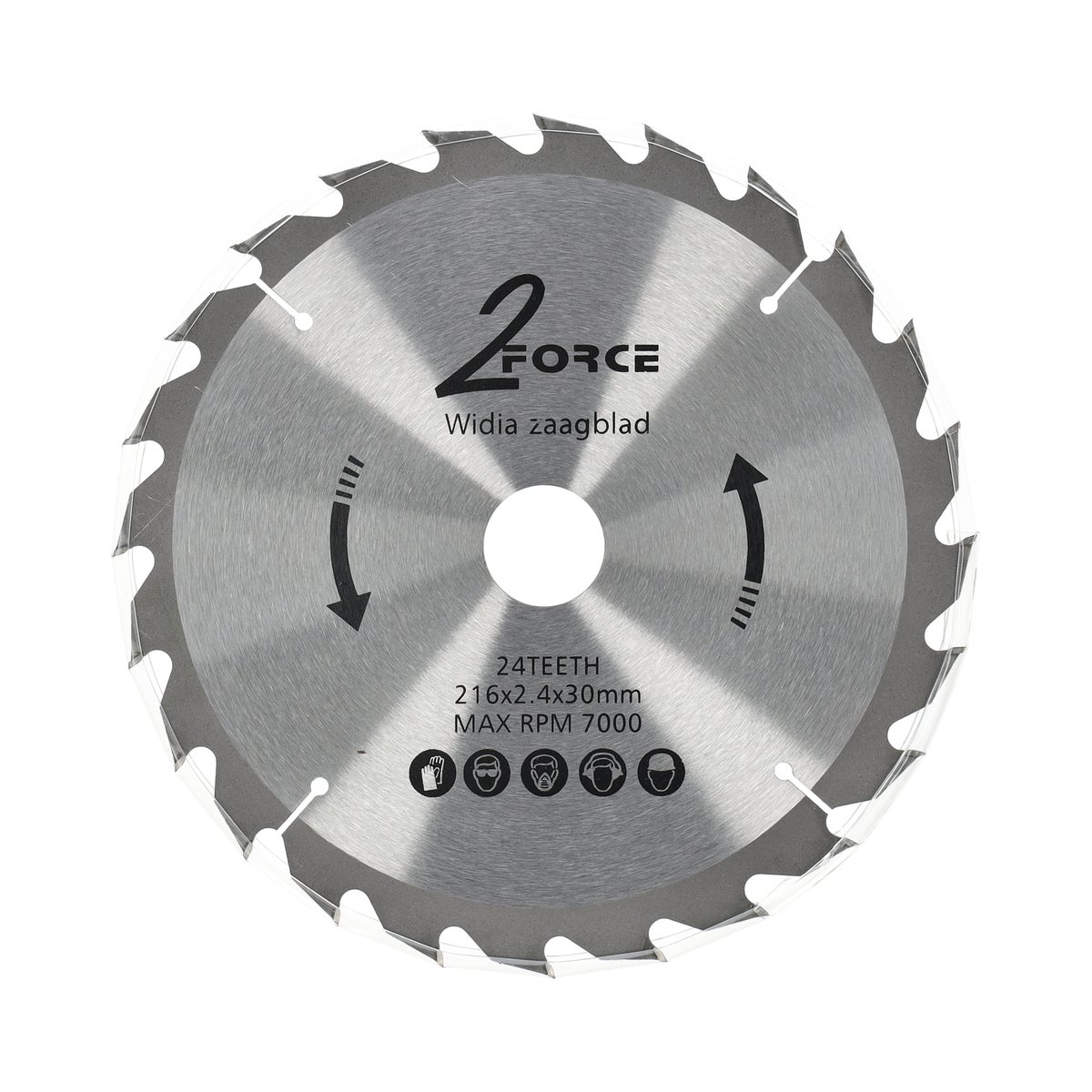 Zaagblad Ø216 mm 30as 24T 2-force Zaagblad Ø216 mm 30as 24T 2-force