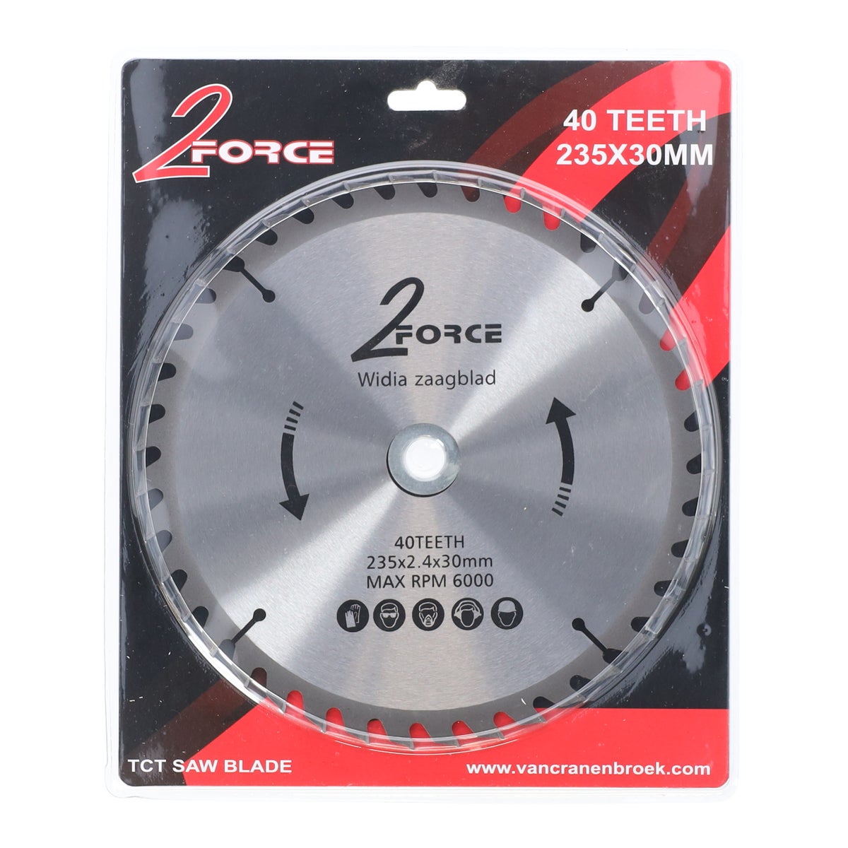Zaagblad 235 mm 30as 40T 2-Force Zaagblad 235 mm 30as 40T 2-Force