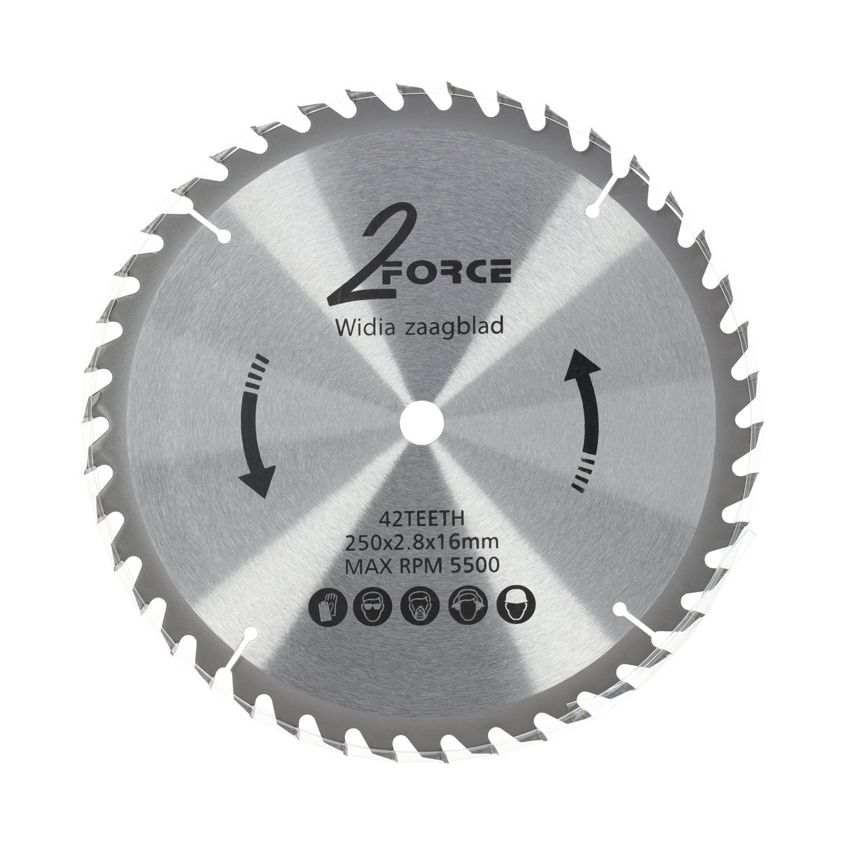 Zaagblad Ø250 mm 16as 42T 2-force Zaagblad Ø250 mm 16as 42T 2-force