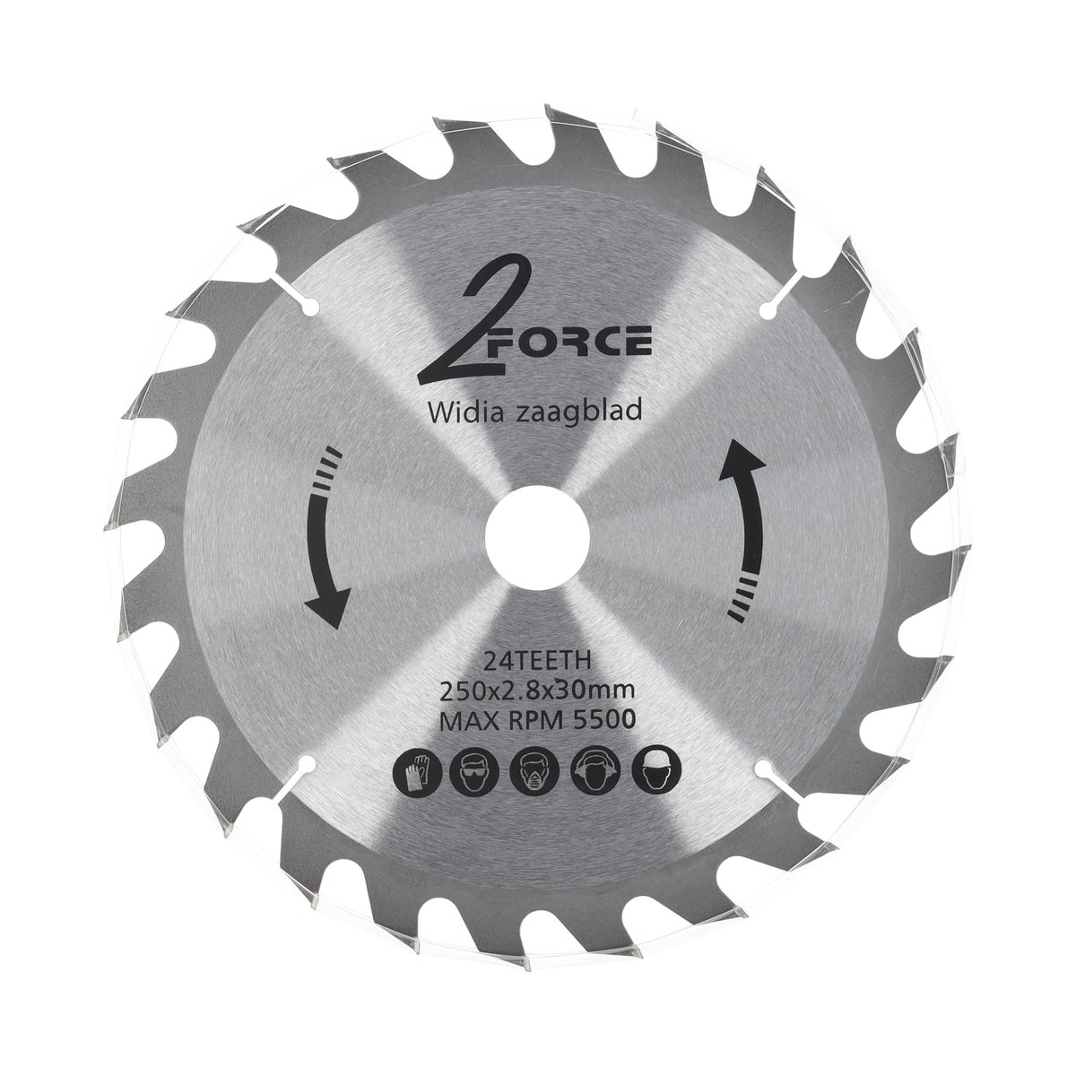 Zaagblad Ø250 mm 30as 24T 2-force Zaagblad Ø250 mm 30as 24T 2-force