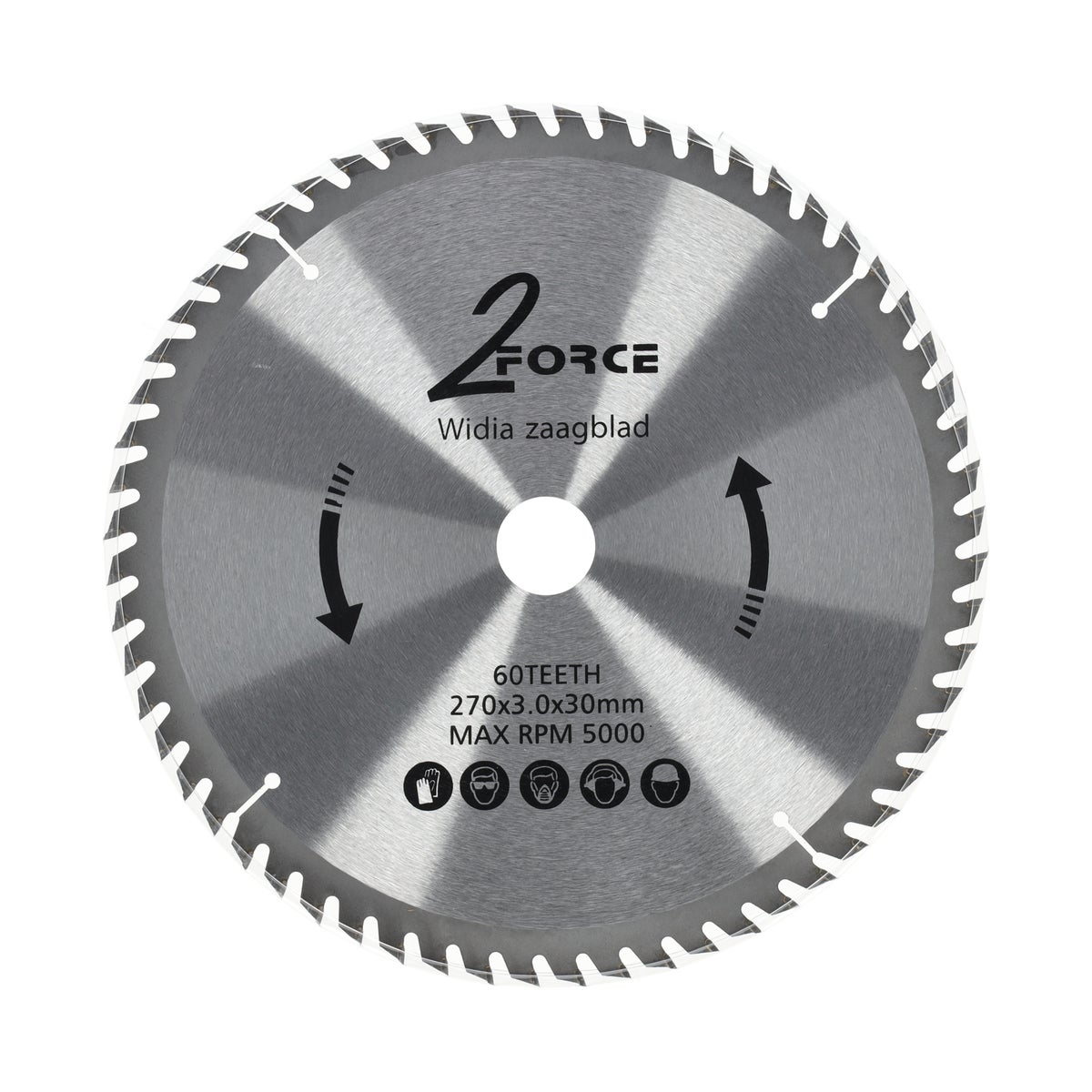 Zaagblad Ø270 mm 30as 60T 2-force Zaagblad Ø270 mm 30as 60T 2-force