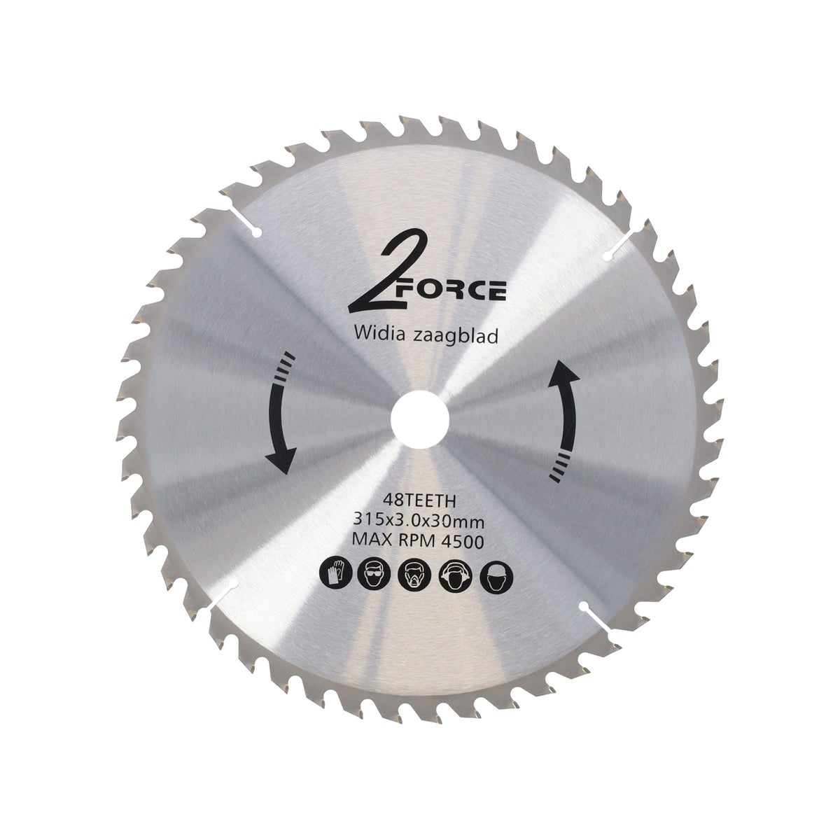 Zaagblad Ø315 mm 30as 48T 2-Force Zaagblad Ø315 mm 30as 48T 2-Force