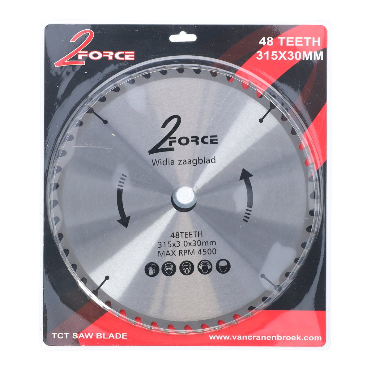 Zaagblad Ø315 mm 30as 48T 2-Force Zaagblad Ø315 mm 30as 48T 2-Force