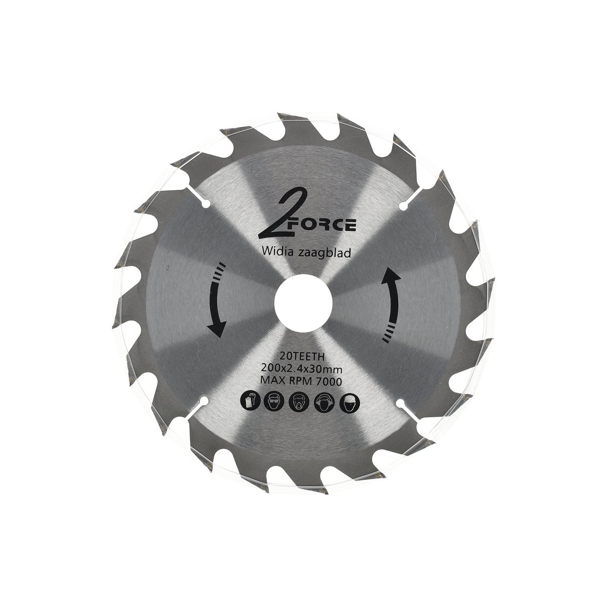 Zaagblad Ø200 mm 30as 20T 2-force Zaagblad Ø200 mm 30as 20T 2-force