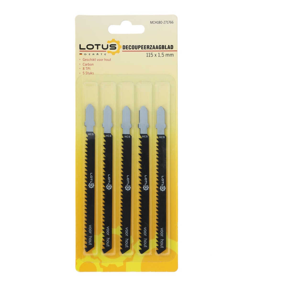 Decoupeerzaagblad carbon 115 x 1.5 mm 5 stuks Decoupeerzaagblad carbon 115 x 1.5 mm 5 stuks