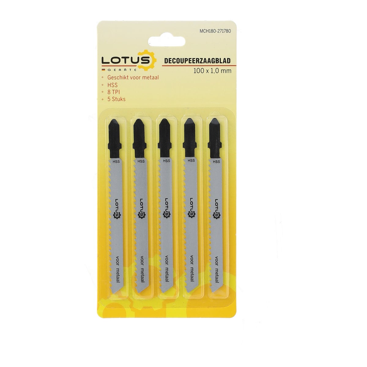 Decoupeerzaagblad HSS 100 x 3.0 mm 5 stuks Decoupeerzaagblad HSS 100 x 3.0 mm 5 stuks