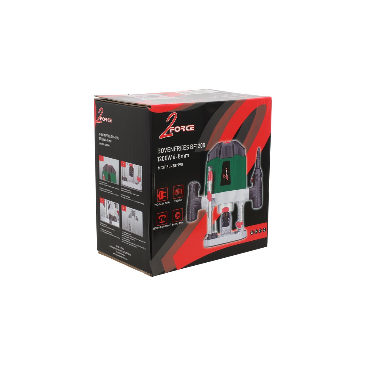 Bovenfrees BF1200 1200W 6-8 mm 2-Force Bovenfrees BF1200 1200W 6-8 mm 2-Force