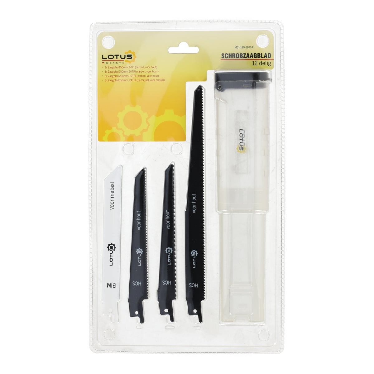 Schrobzaagblad HCS, BIM-12-delig Lotus Schrobzaagblad HCS, BIM-12-delig Lotus