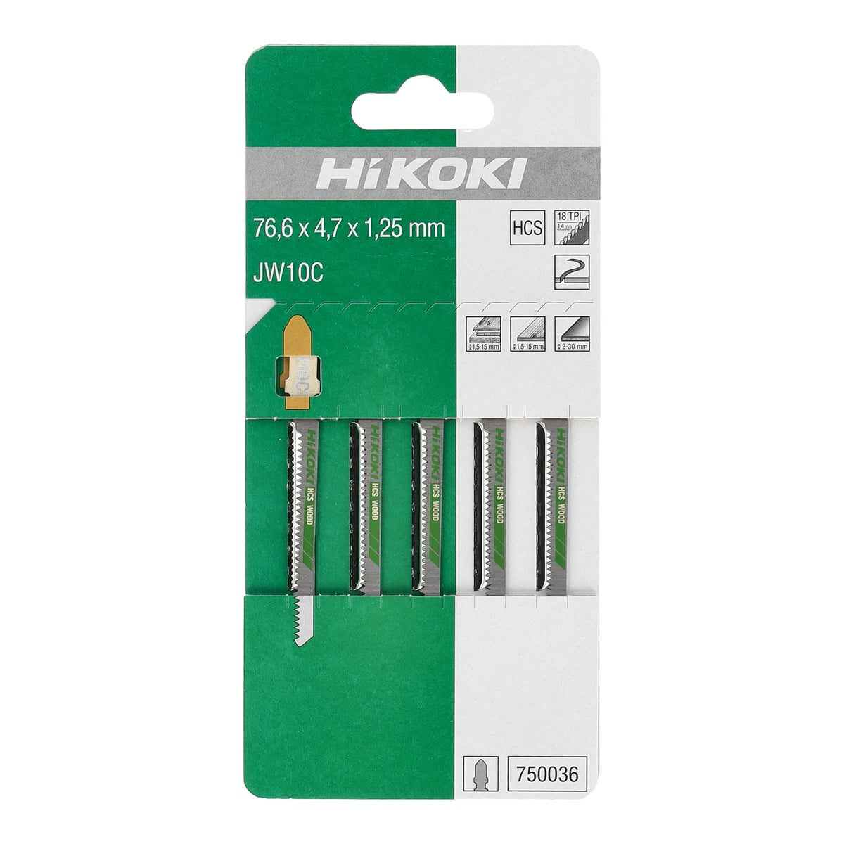 Decoupeerzaagblad JW10C 5 stuks Hikoki Decoupeerzaagblad JW10C 5 stuks Hikoki