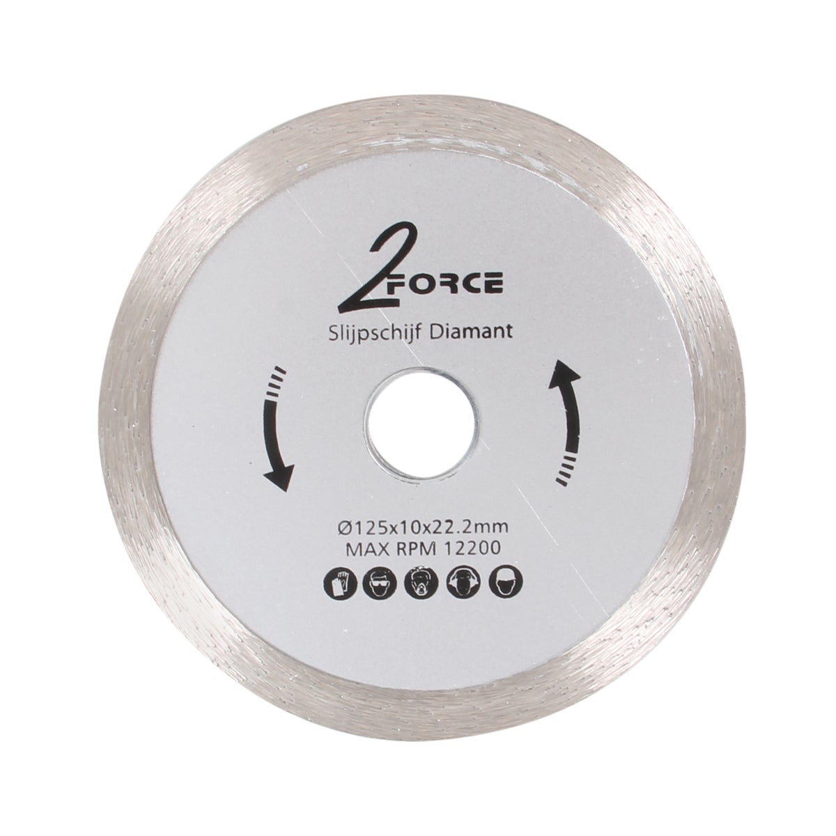 Slijpschijf gesloten Ø125 mm 22,2as 2-Force Slijpschijf gesloten Ø125 mm 22,2as 2-Force