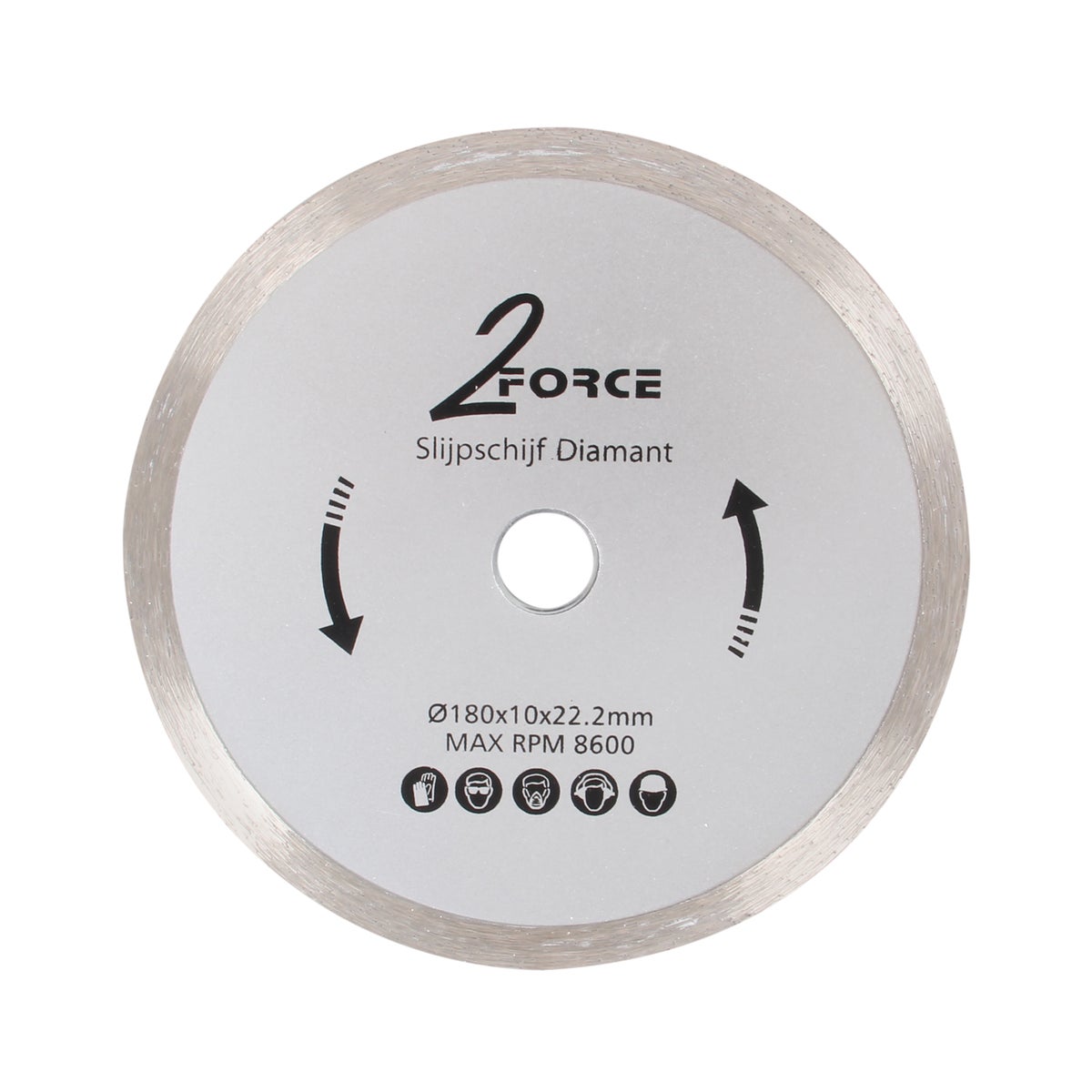 Slijpschijf gesloten Ø180 mm 22,2as 2-Force Slijpschijf gesloten Ø180 mm 22,2as 2-Force