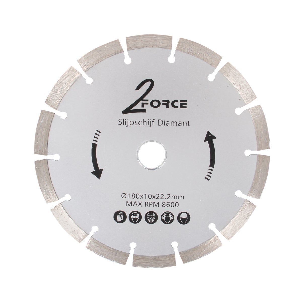 Slijpschijf open Ø180 mm 22,2as 2-Force Slijpschijf open Ø180 mm 22,2as 2-Force