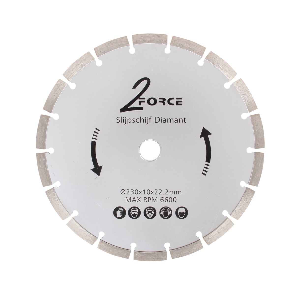 Slijpschijf open Ø230 mm 22,2as 2-Force Slijpschijf open Ø230 mm 22,2as 2-Force