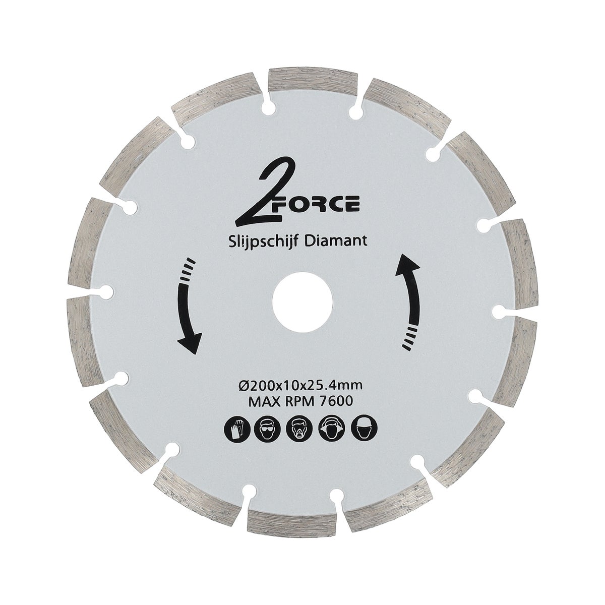 Slijpschijf open 200 x 25,4 Slijpschijf open 200 x 25,4